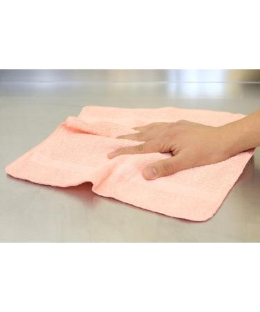 15 Pack Small Cotton Wash Cloths - Super Soft Towels in Burgundy, Blue, and Pink - Buy Online on SooperMarket.com