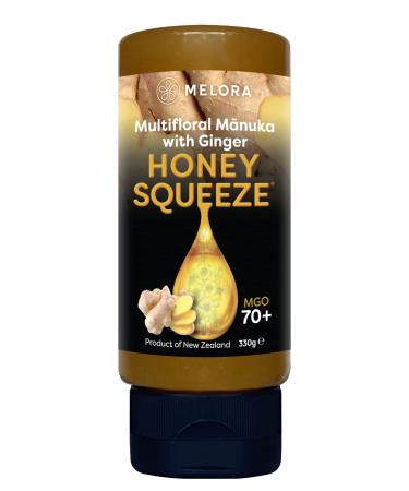 Melora 100% Pure & Certified M nuka Honey Squeeze Bottles (Ginger)