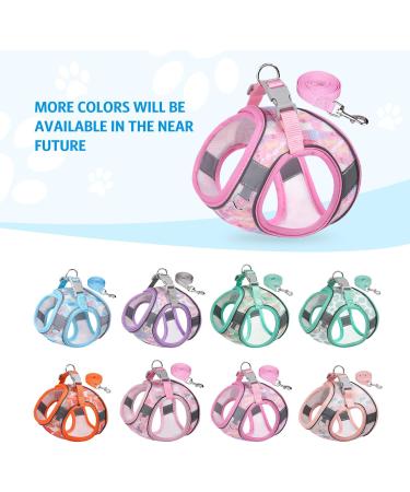 Buy BriFit Cat Dishes & Adjustable Harness - Reflective Stripes Pink XXS for Kittens & Small Dogs (4.41-61 lbs) - International Shipping Available - Buy Online on SooperMarket.com