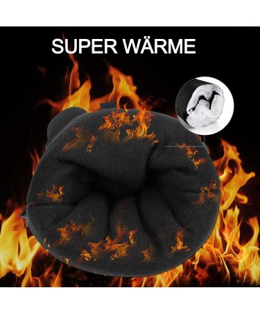 Yobenki Ski Gloves - Warm 3M Thinsulate Snowboard Gloves for Men with Touchscreen | Winter Outdoor Gear (-34 /-30 ) - Anti-Rolling Black L - Buy Online on SooperMarket.com