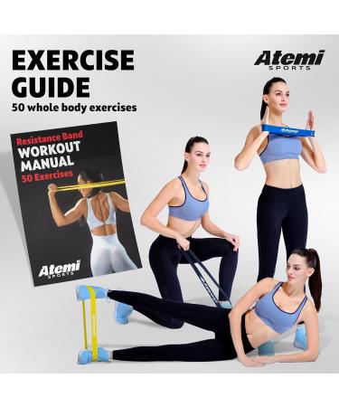 Resistance Bands Set of 5 | Exercise Bands for Glutes Hips & Legs | Ideal for Home Workouts | Resistance Band Set for Men & Women - Buy Online on SooperMarket.com