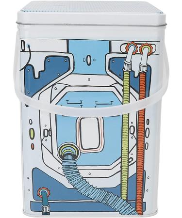 Large Capacity Laundry Powder Detergent Container the Washing Machine Design Metal Powder Box for Storing Washing Tablets Blue - Buy Online on SooperMarket.com