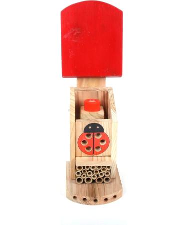 Wildlife World LBT4 Live Ladybird Lodge in Red/Brown - Natural Pest Control Solution - Buy Online on SooperMarket.com