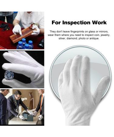 Buy Cotton Gloves - 6 Pairs Soft Moisturizing White Gloves for Men & Women - International Shipping Available - Buy Online on SooperMarket.com