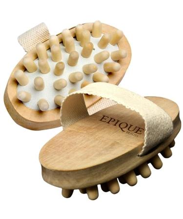 AnHua Anti Cellulite Massager Brush - Handheld Wood Spa Bath Tool - Buy Online on SooperMarket.com