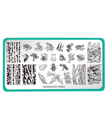 Shop Maniology Forest Wonders Nail Stamping Plate Set - Unique Mushroom & Frog Nail Art for Stunning Manicures - Buy Online on SooperMarket.com