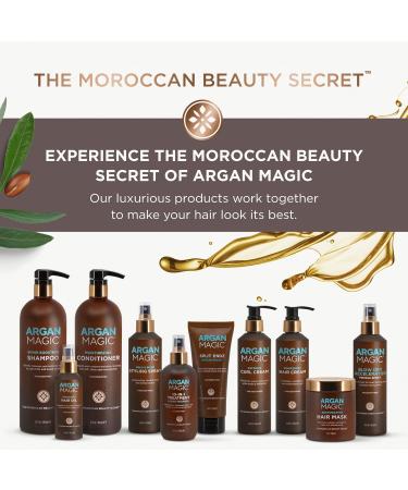 Argan Magic Medium Hold Pomade | Argan Oil Hair Styling Texture & Definition | Paraben Free Cruelty Free Made in USA (8 Oz - Buy Online on SooperMarket.com
