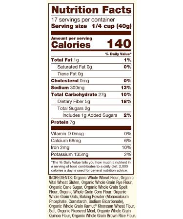 Bob's Red Mill Organic 7-Grain Pancake & Waffle Mix - 24 oz (Pack of 4) - Buy Online on SooperMarket.com