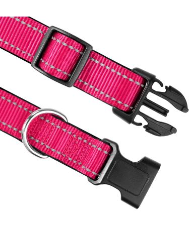 Joytale Reflective Dog Collar for Small Dogs - Hotpink S | Durable Stylish & Safe - Buy Online on SooperMarket.com