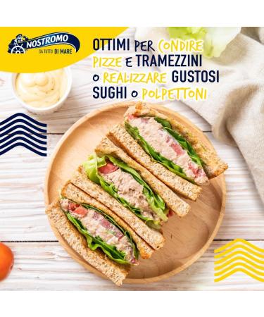 NOSTROMO Slices Tuna In Olive Oil Envelope Kg.1 Seasoning - Made In Italy - Buy Online on SooperMarket.com