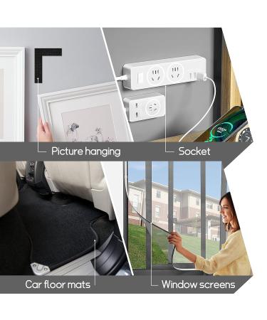 KRUI 1 Inch x 26 Feet Hook and Loop Strips Mounting Tape with Adhesive  Sticky Back Heavy Duty Strips Fastener Roll for Home Office School Organization  Crafting  Home Improvement Decorating 1 In x 26Ft Black - Buy Online on SooperMarket.com