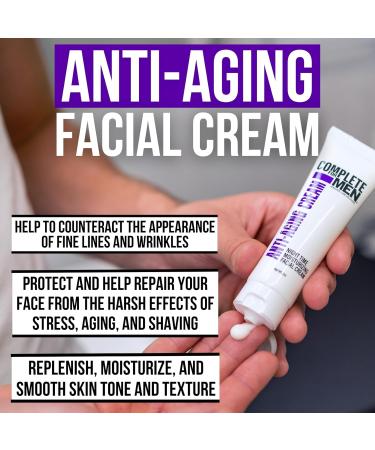 Best Anti-Aging Face Cream for Men | Night Moisturizer for Fine Lines & Wrinkles | Natural Skin Care Treatment - Buy Online on SooperMarket.com