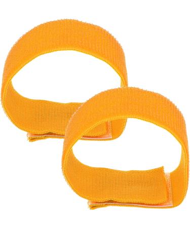 Sosoport 4 Pcs Self-Adhesive Ankle Strap - Sticky Foot Bands for Yoga Training | Yellow Yoga Foot Straps 31.2x4.8x0.2cm - International Shipping Available - Buy Online on SooperMarket.com