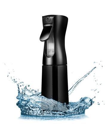 LSAIFATER Hair Spray Bottle with Continuous Water Mist for Hairstyles Plants Cleaning 160 ml (1 Pack) Black