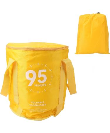Foot Soaking Bath Bag Lightweight Preventing Tipping Folding Foot Bath Bag for Outdoors for Picnic Water Container (Mango Yellow) - Buy Online on SooperMarket.com