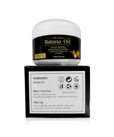 Buy Batana Hair Growth Oil - 100% Raw Organic Oil from Honduras for Men & Women | Anti Hair Loss & Split Ends Treatment - 3.4 FL oz - Buy Online on SooperMarket.com
