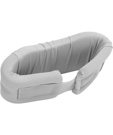 Jauarta Light Gray Neck Support - Size M | Breathable Sponge & Polyamide Fiber | Chin Curve Design for Comfortable Sitting Relief - Buy Online on SooperMarket.com