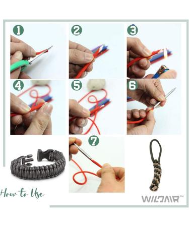 WILDAIR Marlin Spike Paracord FID Set - 6 Lacing Needles/Fids for Paracord & Leather Work - Buy Online on SooperMarket.com
