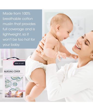 Bebe au Lait Nursing Cape Isla - Colorful 90x65 cm - International Shipping Available - Buy Online on SooperMarket.com