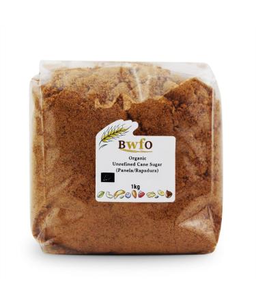 Organic Unrefined Cane Sugar (Panela/Rapadura) 1kg (BWFO) 1 kg (Pack of 1)
