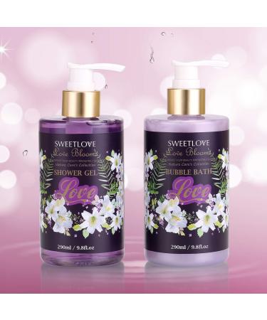 Luxury Lily & Lilac Spa Gift Basket for Women - 8 Piece Bath and Body Set for Mother's Day, Birthday, Christmas - Buy Online on SooperMarket.com