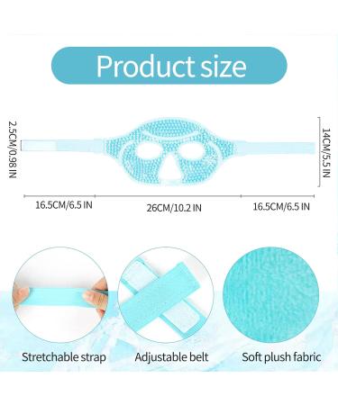 Cooling Eye Mask Gel Cold Eye Mask Reusable Hot Cold Therapy Gel Eye Mask Hot Cold Therapy Gel Eye Mask for Migraine Headache Dark Circles Dry/Swollen Eyes Sinus Pain (blue) - Buy Online on SooperMarket.com
