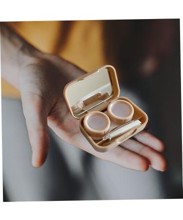 Buy XJKLBYQ Contact Lenses - 2PCS Portable Holder with Mirror & Clichtive Applicator for Travel Work & Outdoor Activities - International Shipping Available - Buy Online on SooperMarket.com