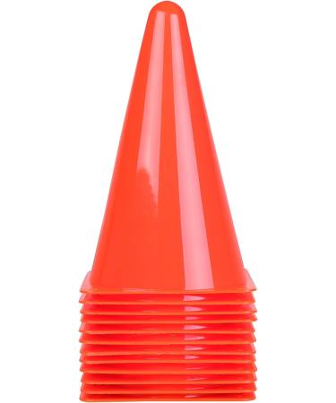 CARTMAN 9 Inch 12 Pack Plastic Training Cones - Indoor Outdoor Traffic Cones for Soccer, Skating, Football, Basketball - Field Marker Agility Cones for Festive Events - Buy Online on SooperMarket.com