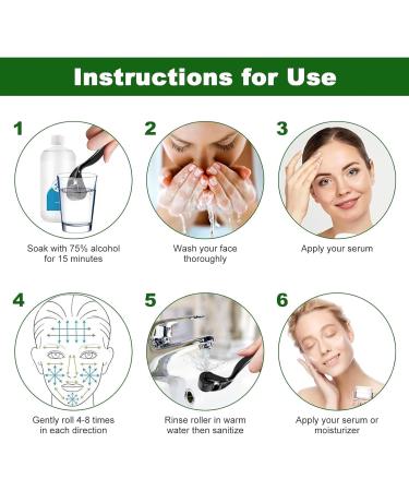 Dermaroller for Hair Growth INCELLICE Derma Roller 1.5mm Beard Growth Roller 540 Titanium Needles Microneedling Roller for Face Scalp Men and Women Use - Buy Online on SooperMarket.com