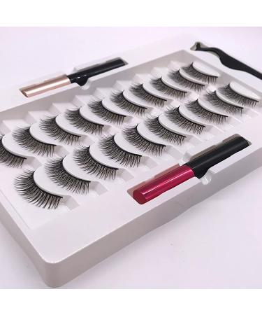 Magnetism False Eyelash Kit | Lightweight Reusable Magnetic Lashes | Perfect for Travel Dating & Parties | International Shipping - Buy Online on SooperMarket.com