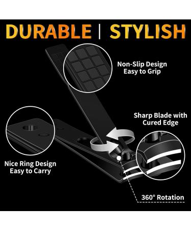 Manicure Set Pedicure Kit 16 Pcs Stainless Steel Nail Clippers Set Professional Nail Care Tools Grooming Kit with Portable Travel Leather Case for Men Women Black - Buy Online on SooperMarket.com