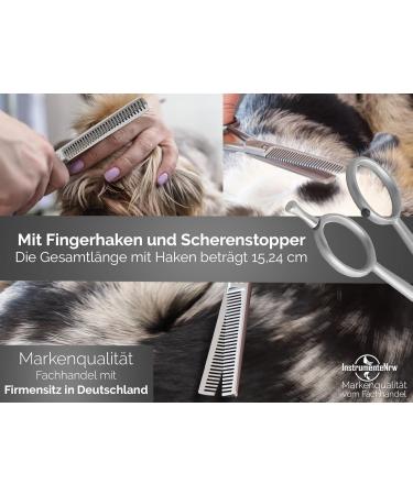 Premium Solingen Effilier Scissors for Dogs & Cats - Thinning Fur Scissors Made in Germany | 15.24 cm Sharp Cut - Buy Online on SooperMarket.com