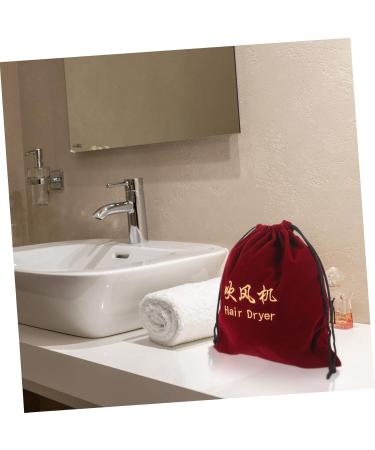 Baluue 3 Pcs Makeup Bag Organizer Hair Dryer Fabric Bag Fabric Velvet Storage Bag Hair Dryer Bags - Buy Online on SooperMarket.com