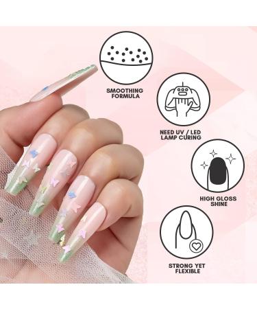 Makartt Poly Nail Gel 50ml Nude Extend Gel for Nails Trending Builder Nail Gel Stylish French Press Nail Extension Gel Manicure Fall Hard Gel for Nails Pink - Buy Online on SooperMarket.com