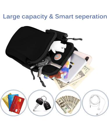 Best Arm Band Pocket for Running - Double Zipper Sports Bracelet for Phones up to 7.0 | Compatible with iPhone 14/13/12/11/XS Max/XR & Samsung Galaxy - Buy Online on SooperMarket.com