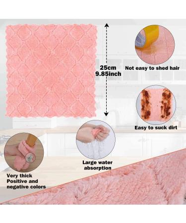 12 Pack Double-Sided Microfiber Cleaning Cloths - Lint Free & Highly Absorbent - Multi-Purpose Kitchen & Car Towels - Buy Online on SooperMarket.com