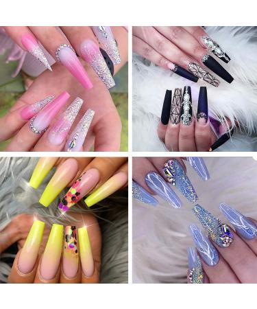 1000PCS Curved Long Coffin Nail Tips - Half Cover Ballerina Fake Nails for DIY Mani-Pedi | 10 Sizes - Perfect for Nail Studios - Buy Online on SooperMarket.com