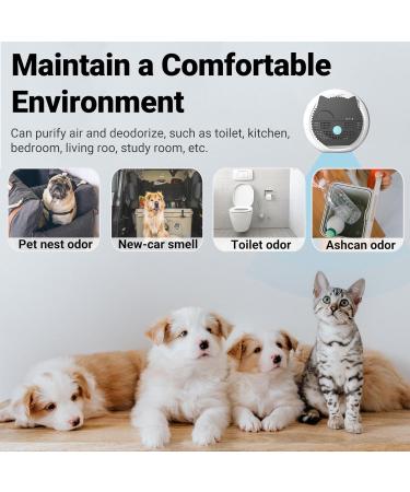 Cat Litter Deodorizer & Odor Eliminator - 99% Effective Neutralizer for Cat Urine | Portable Air Purifier A01 - Buy Online on SooperMarket.com