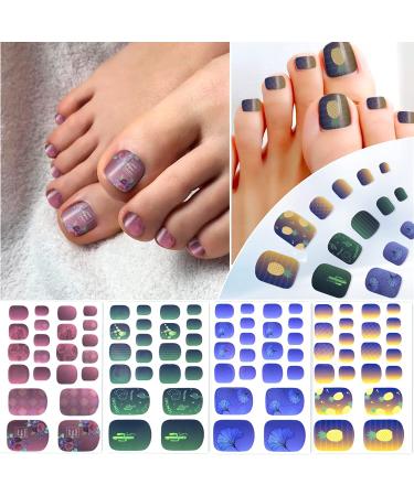 Self-Adhesive Toenail Polish Stickers - Color 03 | Nail Art Wraps & Decals for Manicure - Buy Online on SooperMarket.com