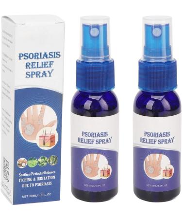 ZJchao 2pcs 30ml Psoriasis Relief Solution Spray - Effective Itch Relief Treatment for Skin, Hand, and Foot - Buy Online on SooperMarket.com