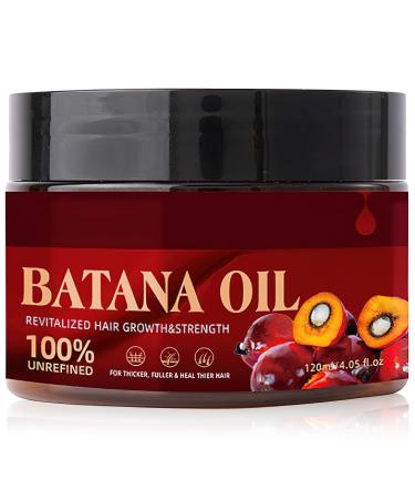 Batana Oil for Hair Growth -Unrefined Batana Hair Growth Oil Nourishing Hair Moisturizer for Damaged Hair Repair Organic Batana Oil to Prevent Hair Loss Eliminates Split Ends for Men & Women 4.0 Fl.Oz