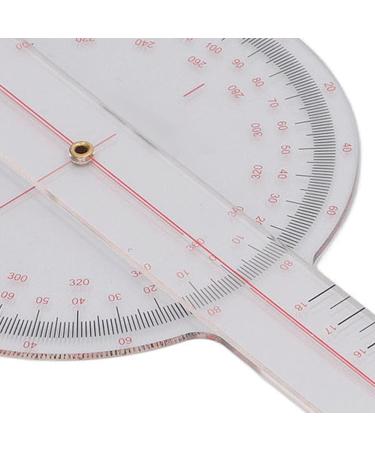 DKaony Physiotherapy Protractor Ruler Convenient Accurate Orthopedic Use Goniometer 0 -360 Easy to Measure for Hospital 12.5x9.2x5.6cm - Buy Online on SooperMarket.com