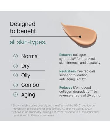 OS-01 SHIELD Peptide Protect + Repair SPF 30+ Tinted Sunscreen - Best International Shipping - Buy Online on SooperMarket.com