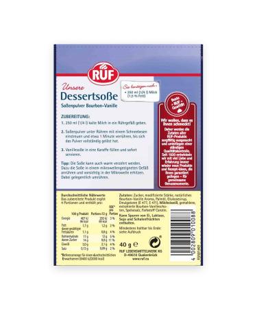 Bourbon Vanilla Dessert Sauce 40g - No Cooking Required Gluten-Free Perfect for Red Groats & Desserts - Buy Online on SooperMarket.com