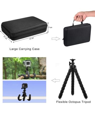 Kuptone 65-in-1 Action Camera Accessories Kit for GoPro, Insta360, AKASO, DJI - Hero 11, 10, 9, 8, 7, 6, 5, 4 - Complete Bundle - Buy Online on SooperMarket.com