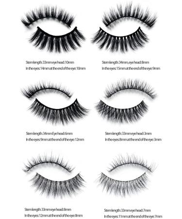 Prakti Magnetic Eyeliner and Eyelashes Kit 3D Magnetic Eyelashes Kit with 6 Pairs Reusable Eyelashes Tweezers and Eyeliner 02 - Buy Online on SooperMarket.com