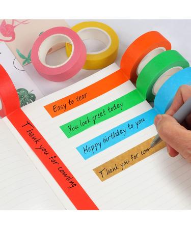 Guirnd 12PCS Colored Masking Tape Set - Kids Art Supplies, DIY Craft Tape Rolls - 1.7cm X 12m (2/3In X 13Yards) - Buy Online on SooperMarket.com