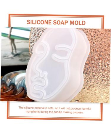 STOBOK Face Resin Molds 2pcs Silicone Mold Hand Mold Silicone Cake Mold Handmade Soap Mold Candy Mold Human Face Manual Soap Molds Scented Candle Mold Crafts Household Silica Gel - Buy Online on SooperMarket.com