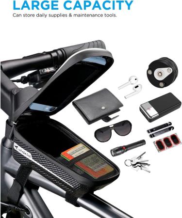 Whale Case Waterproof Bicycle Phone Holder - EVA Frame Bag with Touchscreen Rain Protection for Phones under 6.9'' - Durable Pressure-Resistant Bike Accessories - Buy Online on SooperMarket.com