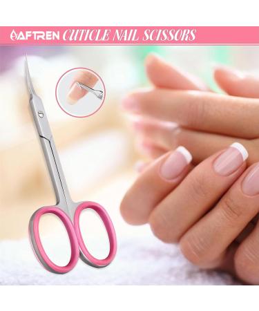 Cuticle Scissors Curved Multipurpose Little Beauty Nail Scissors Manicure Pedicure Eyebrows Eyelash Nose Beard Mustache Hair Trimming Grooming Shears for Men Women (Silver 4.5 Inch) 4.5 Inch Silver - Buy Online on SooperMarket.com